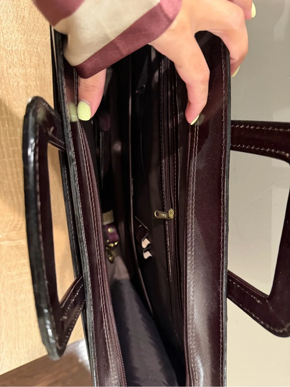 Vintage Leather Executive Binder / Briefcase